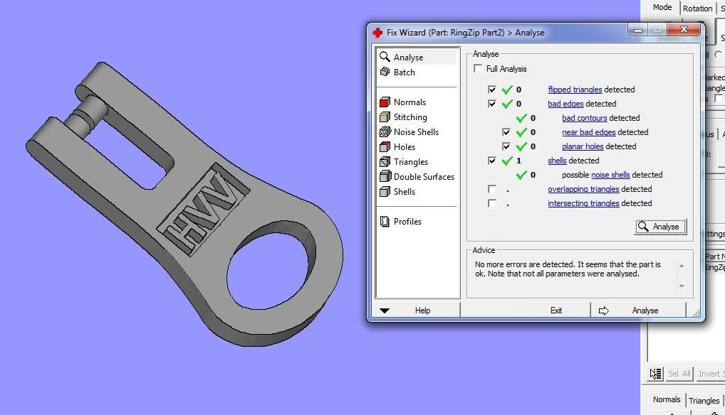 001 Ring Zipper 3D print model_7