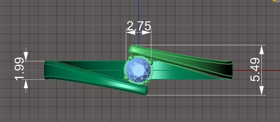 007 Ring Simple 3D print model_3