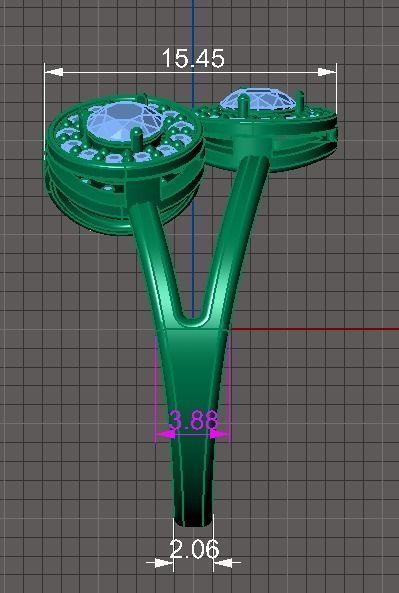 014 Ring Splinter Three 3D print model_4