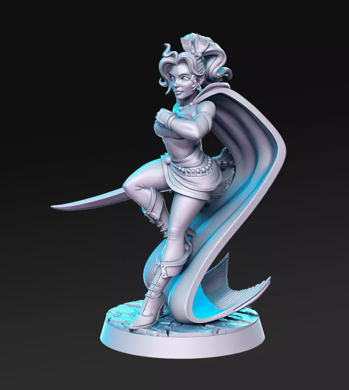 Terra Branford Final Fantasy 32mm Pre-supported 3D print model_0