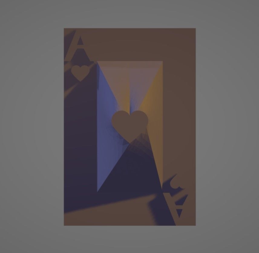 3D Design Ace Of Card  3D print model_1