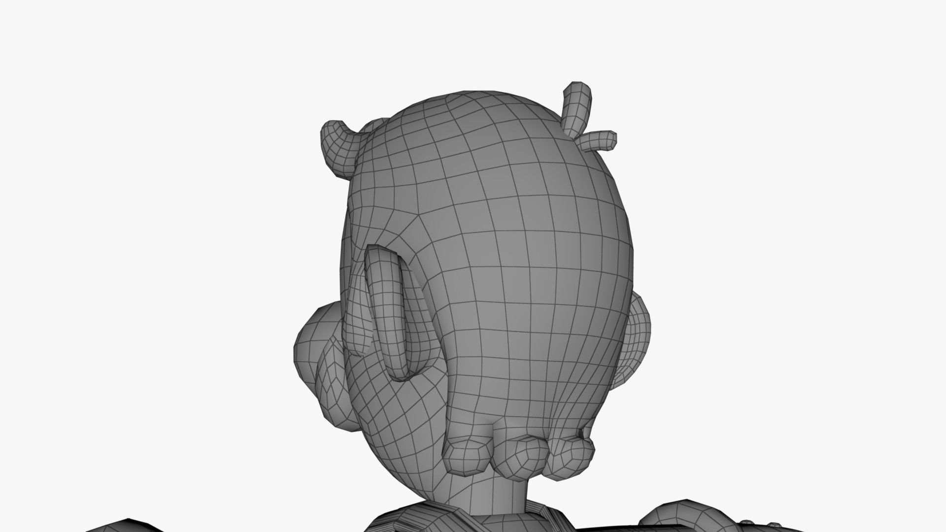 Yoshi And Luigi From Super Mario Low-poly 3D model_33