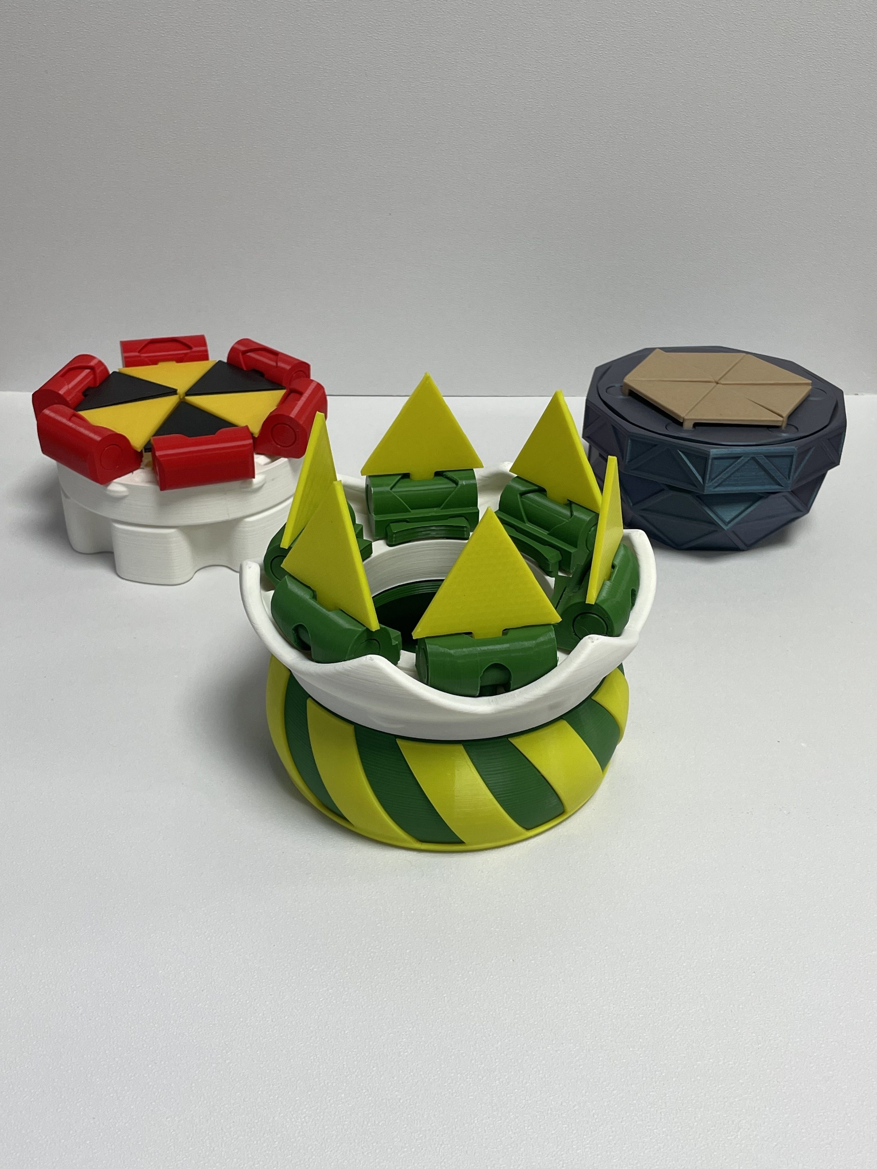 MECHANICAL FLOWER BOX 3D print model_3