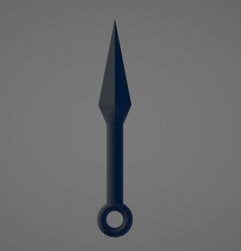 3D Design Classic Kunai From Naruto  3D print model_1