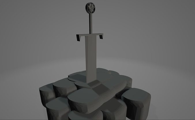 3D Design Cursed Sword  3D print model