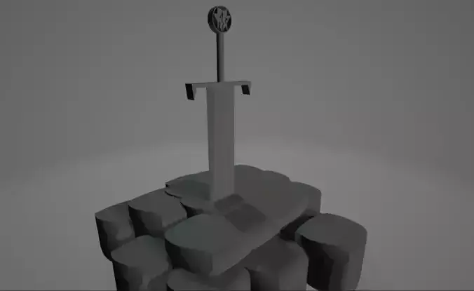 3D Design Cursed Sword  3D print model