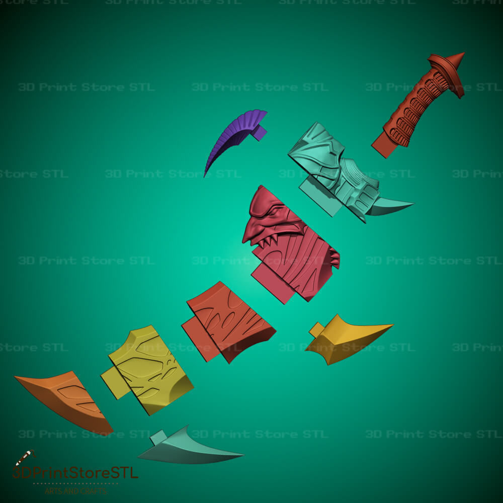 Blade Of Exile Cosplay God of War - STL File 3D print model_4