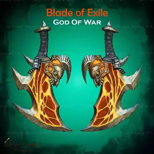 Blade Of Exile Cosplay God of War - STL File 3D print model