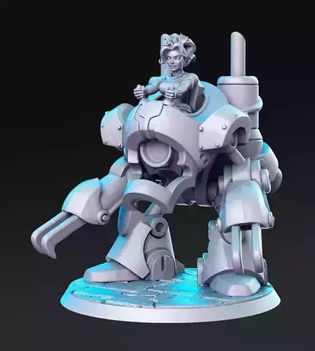 Terra on Magitek Final Fantasy 32mm Pre-supported 3D print model