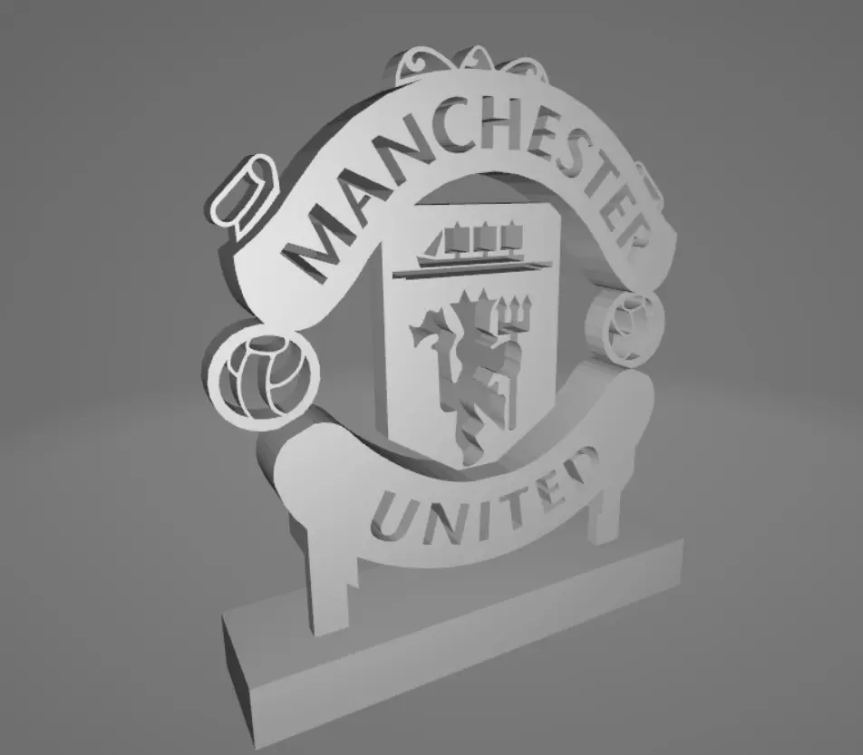 3D Design Manchester United Logo 3D print model
