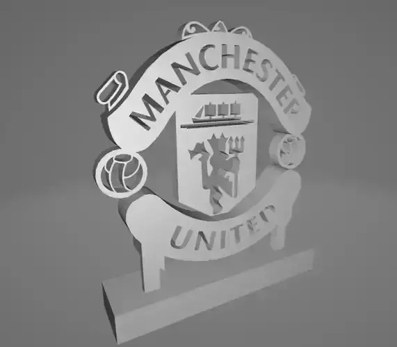 3D Design Manchester United Logo 3D print model