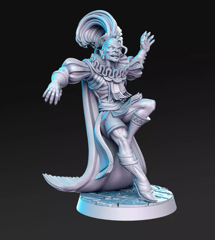 Kefka Palazzo Final Fantasy 32mm Pre-supported 3D print model_0