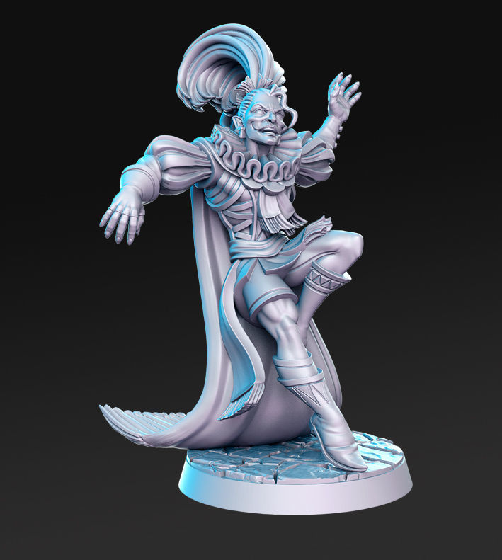 Kefka Palazzo Final Fantasy 32mm Pre-supported 3D print model_2