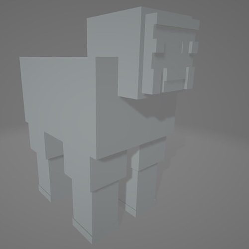 3D Design Minecraft Sheep 3D print model
