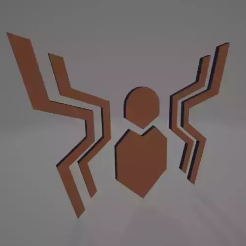 3D Design Spiderman Logo 3D print model