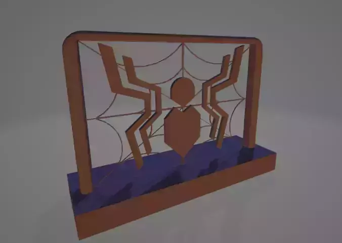 3D Design Spiderman Logo 