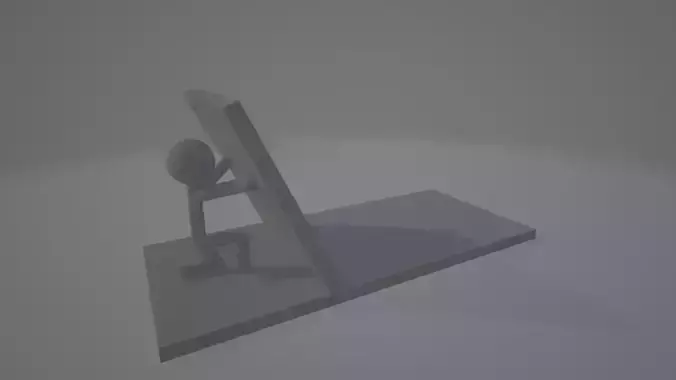 3D Design Brave Stickman bookshelf  3D print model