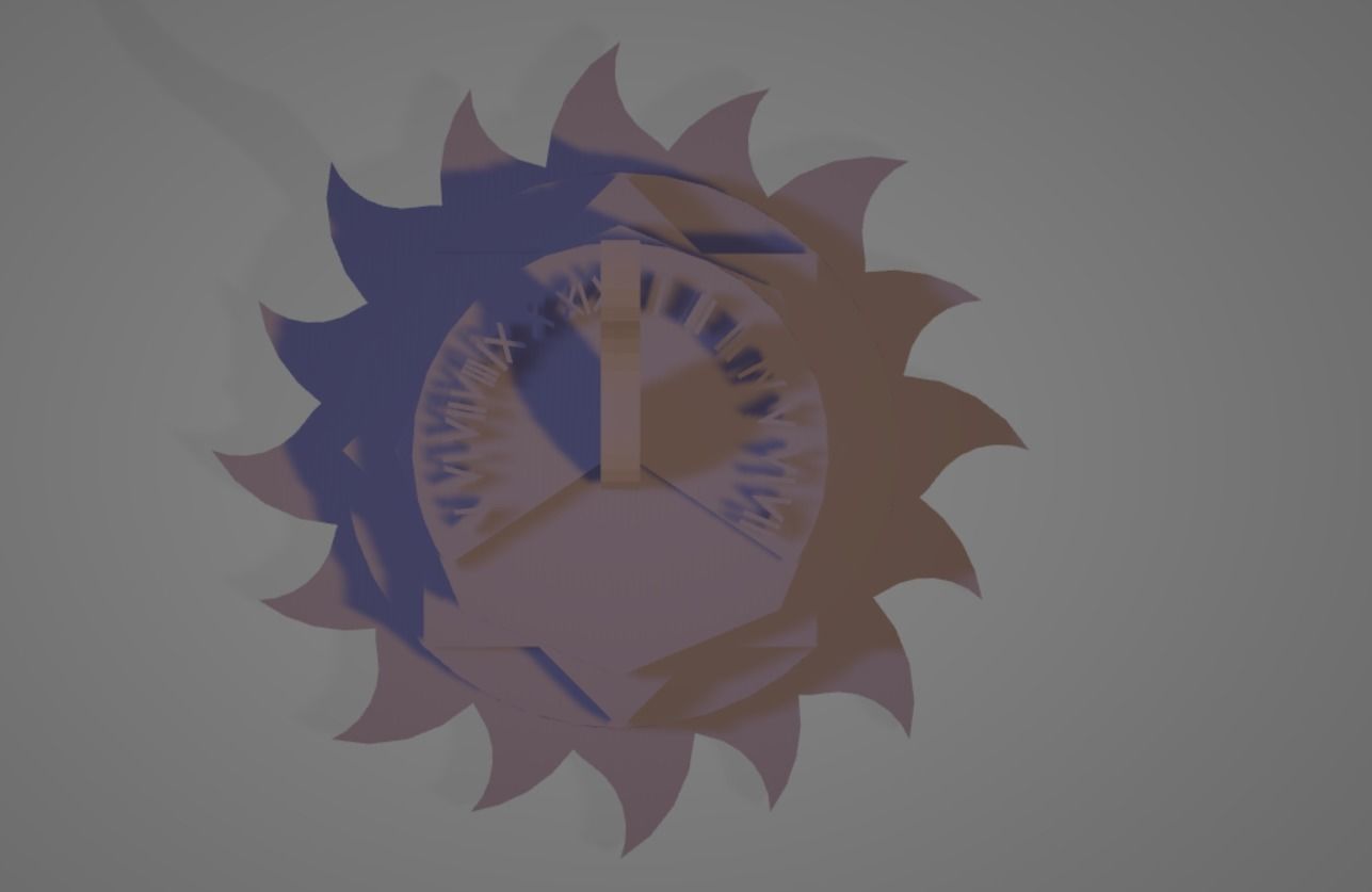 3D Design Ancient Sun Clock   3D print model_3