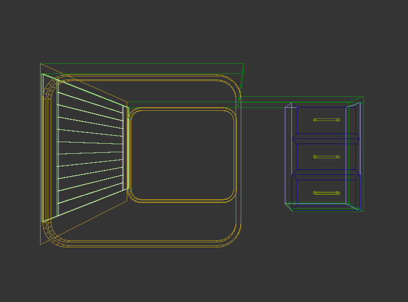 Modern Office Desk 3d free Free low-poly 3D model_7