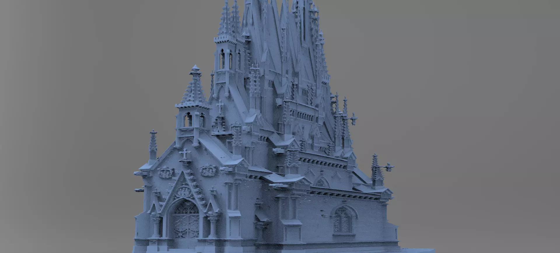 Halloween Mausoleum 6 3D model_0