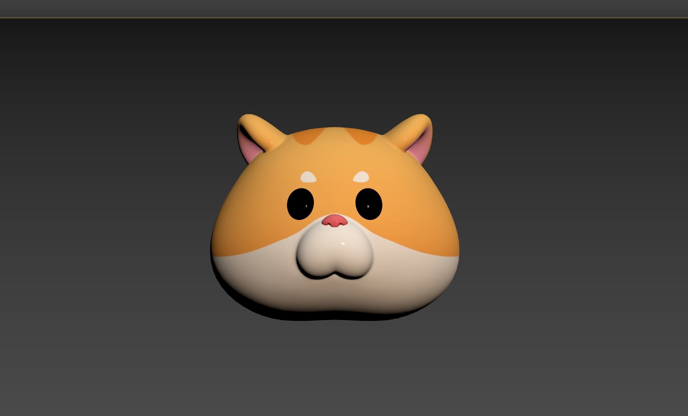 Prop165 Hamster Head 3D model_13
