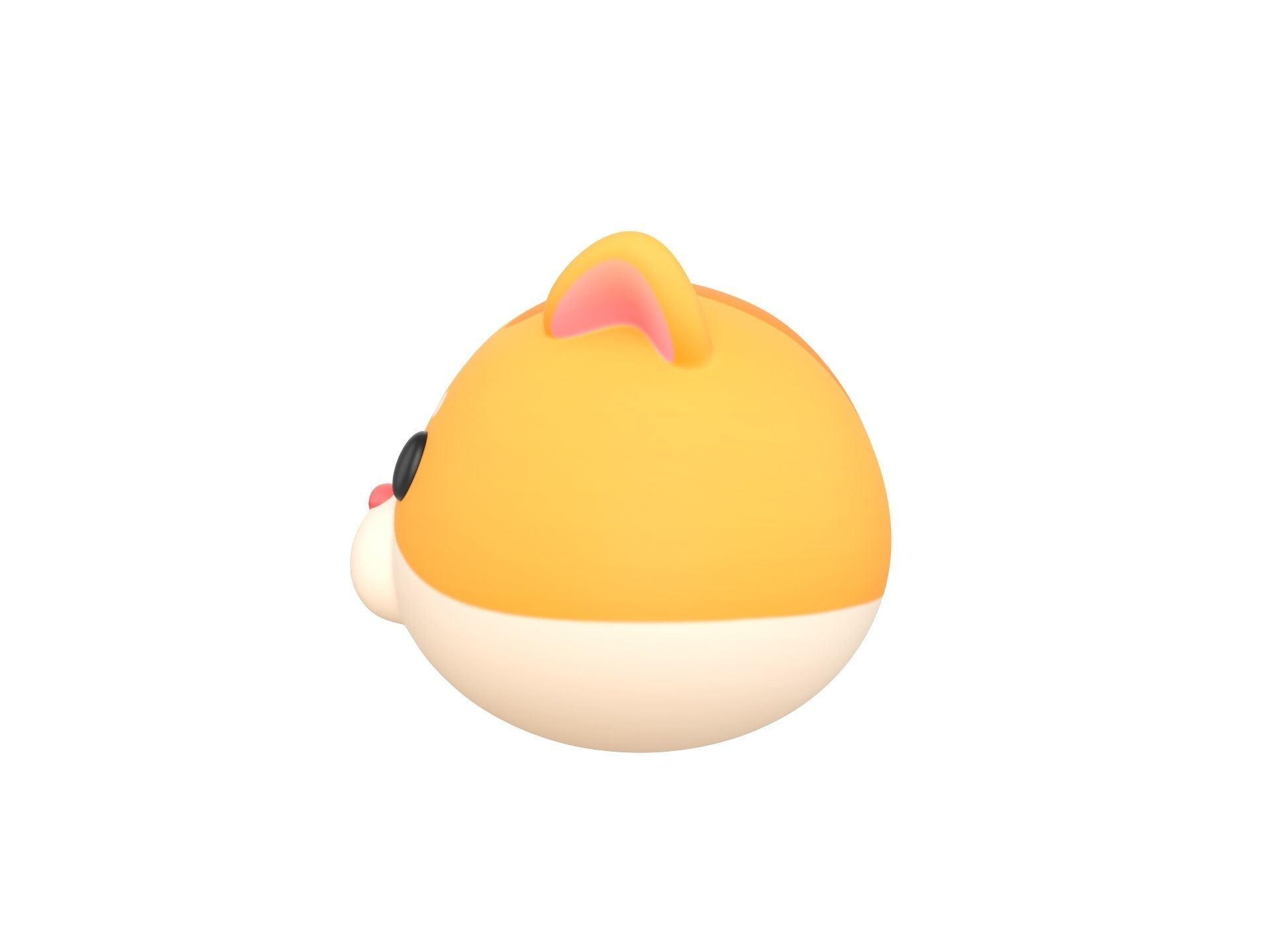 Prop165 Hamster Head 3D model_7