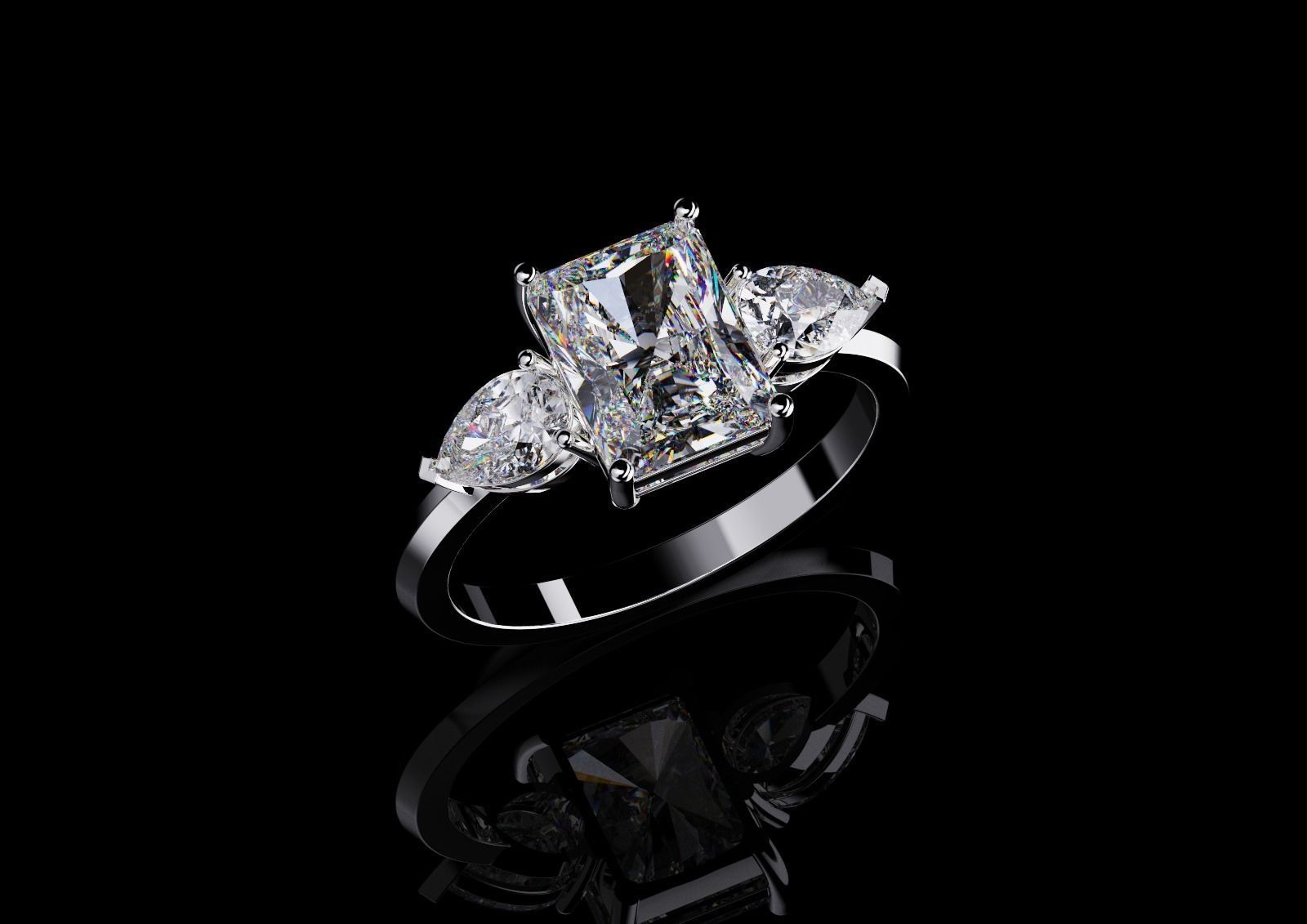 Graff Style Ring 3D print model_1