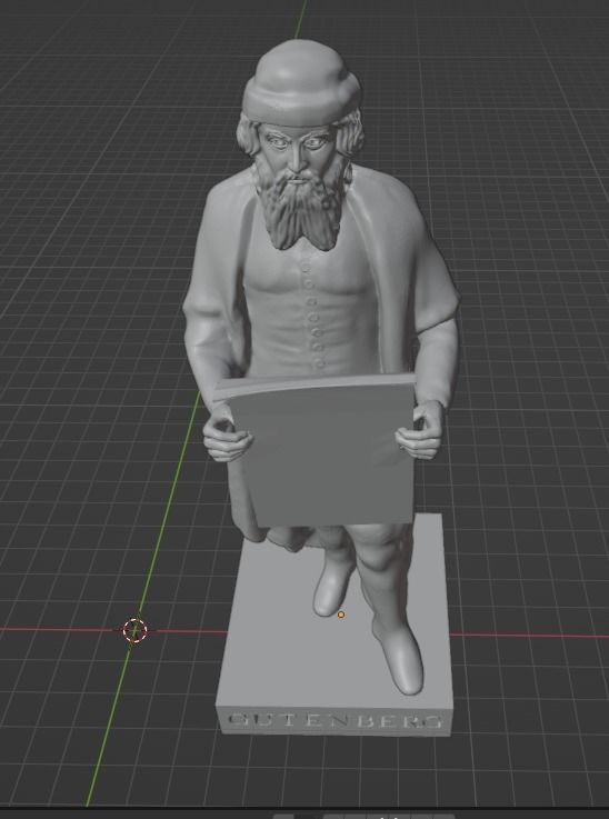 Johannes Gutenberg 3D print model_7
