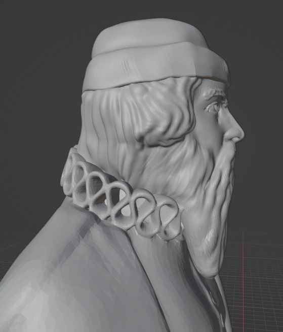Johannes Gutenberg 3D print model_11