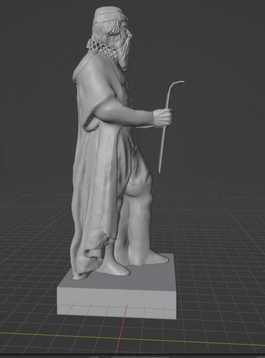 Johannes Gutenberg 3D print model_4