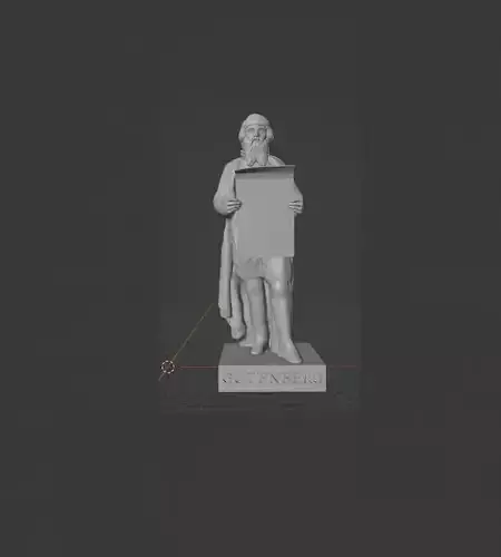 Johannes Gutenberg 3D print model
