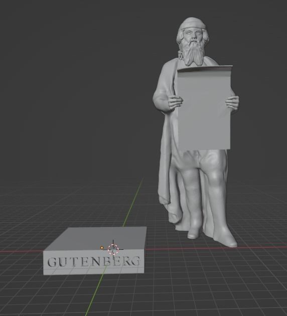 Johannes Gutenberg 3D print model_21