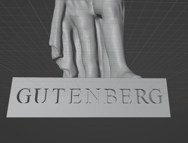 Johannes Gutenberg 3D print model_20