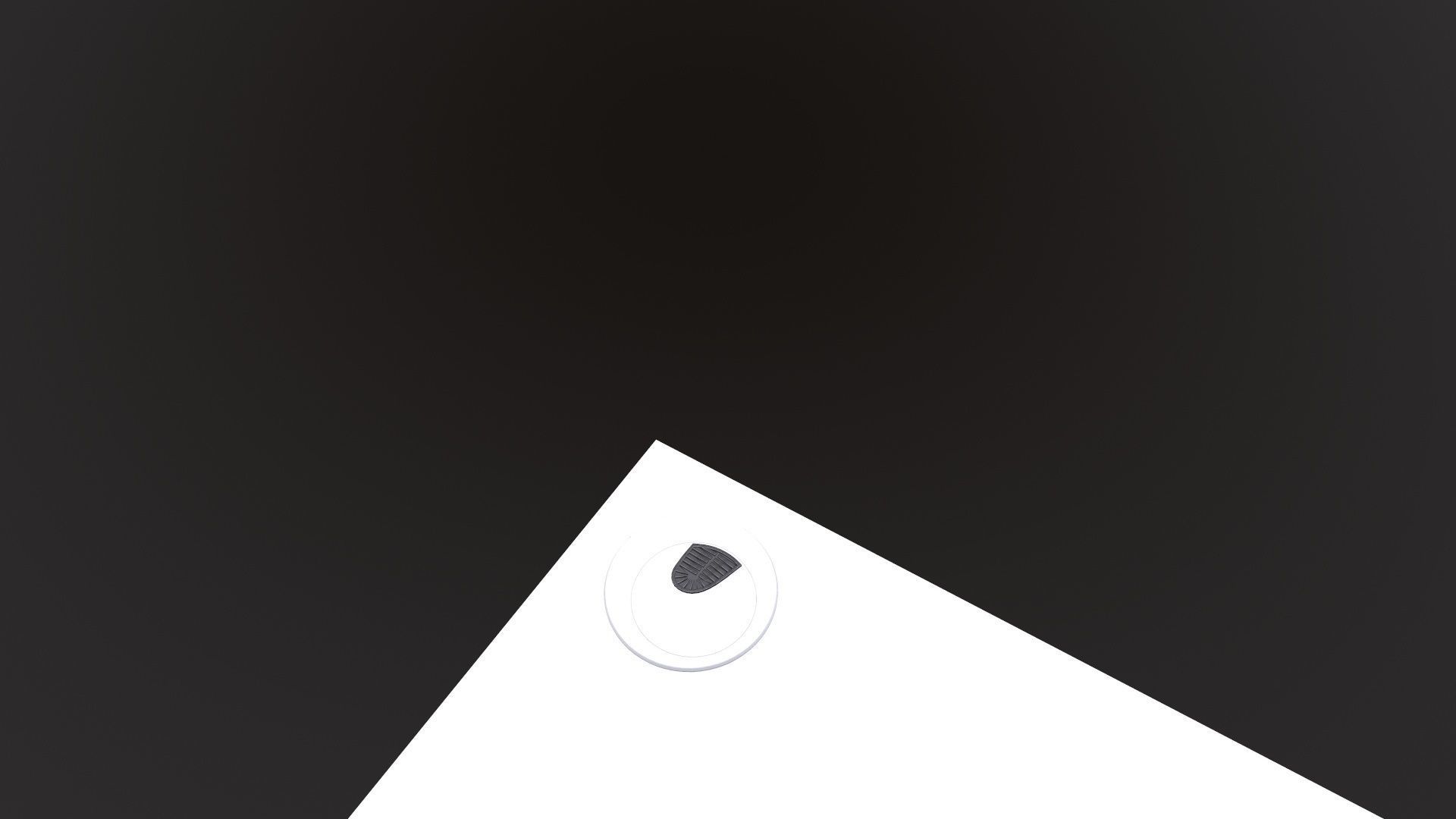 L shape Straight computer desk 3D model_15