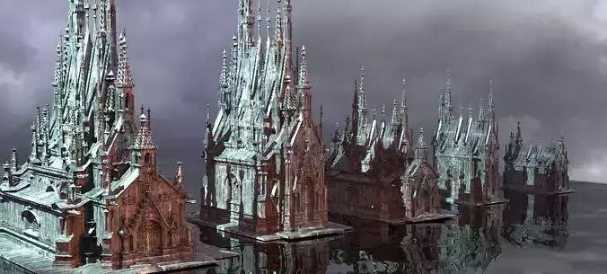 Halloween Dark  Mausoleum 5 models 