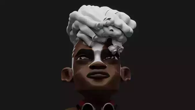 ekko arcane Low-poly 3D model