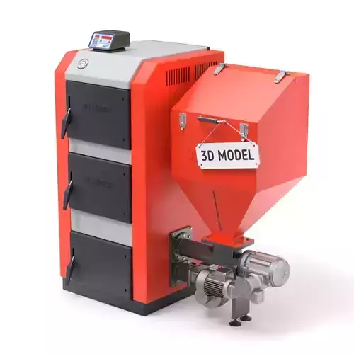 Pellet Boiler 3D model