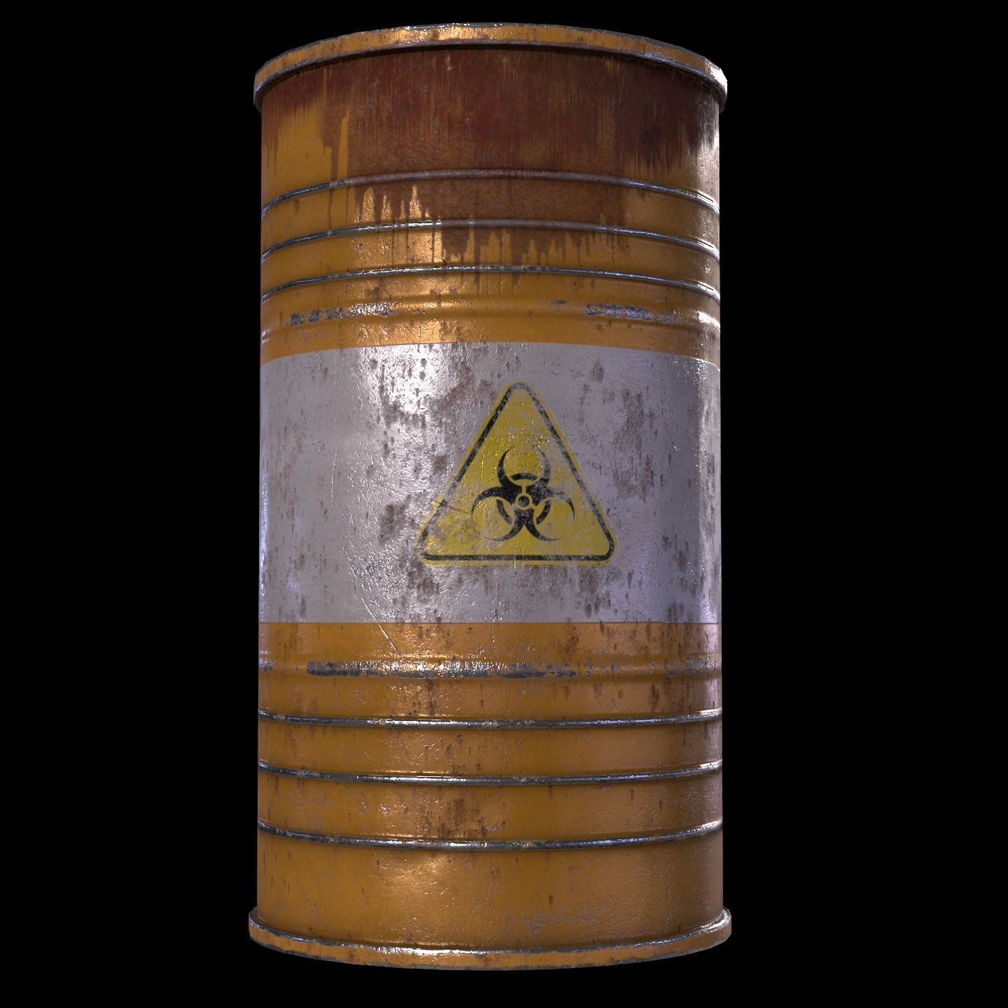 Barrels pack Low-poly 3D model_10
