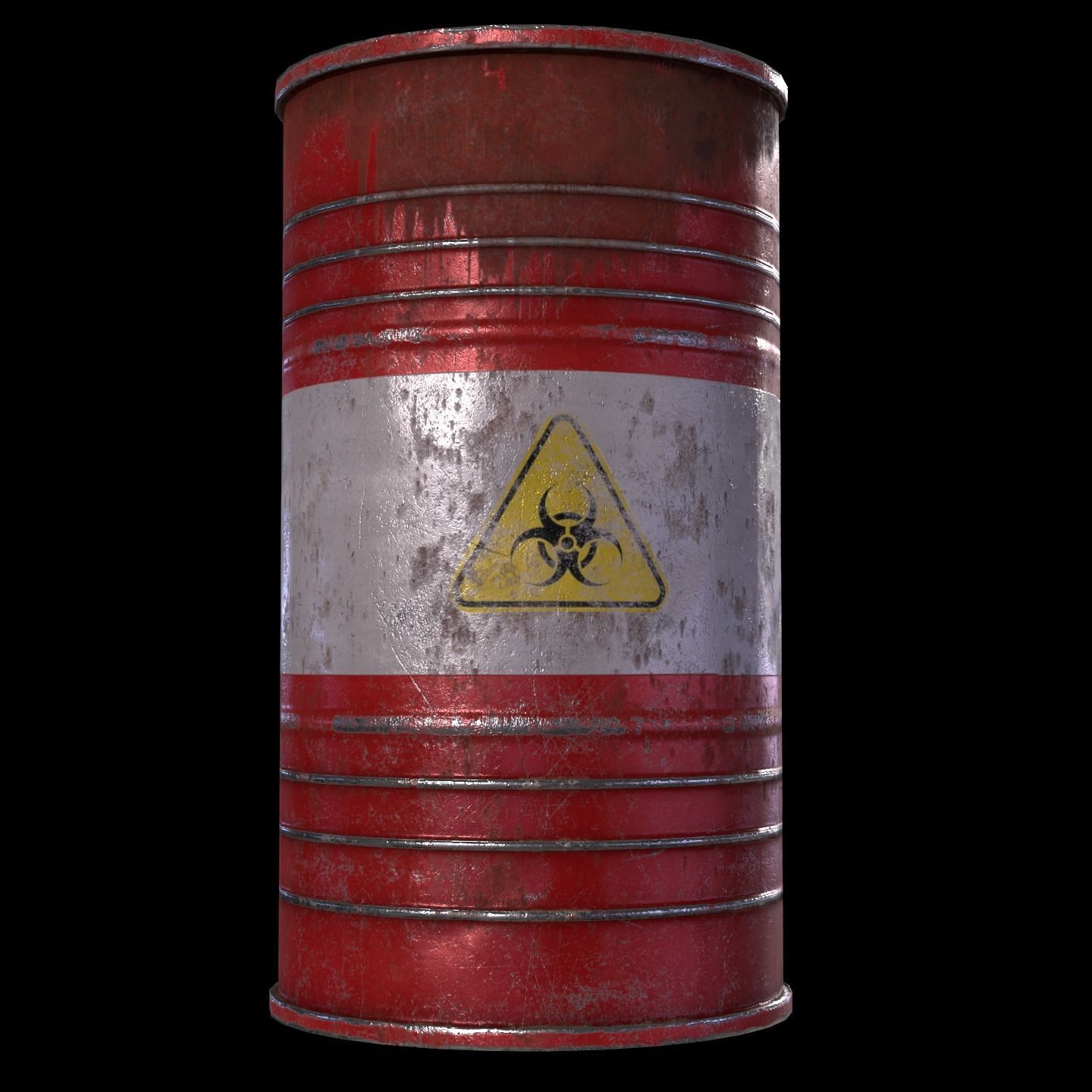 Barrels pack Low-poly 3D model_8