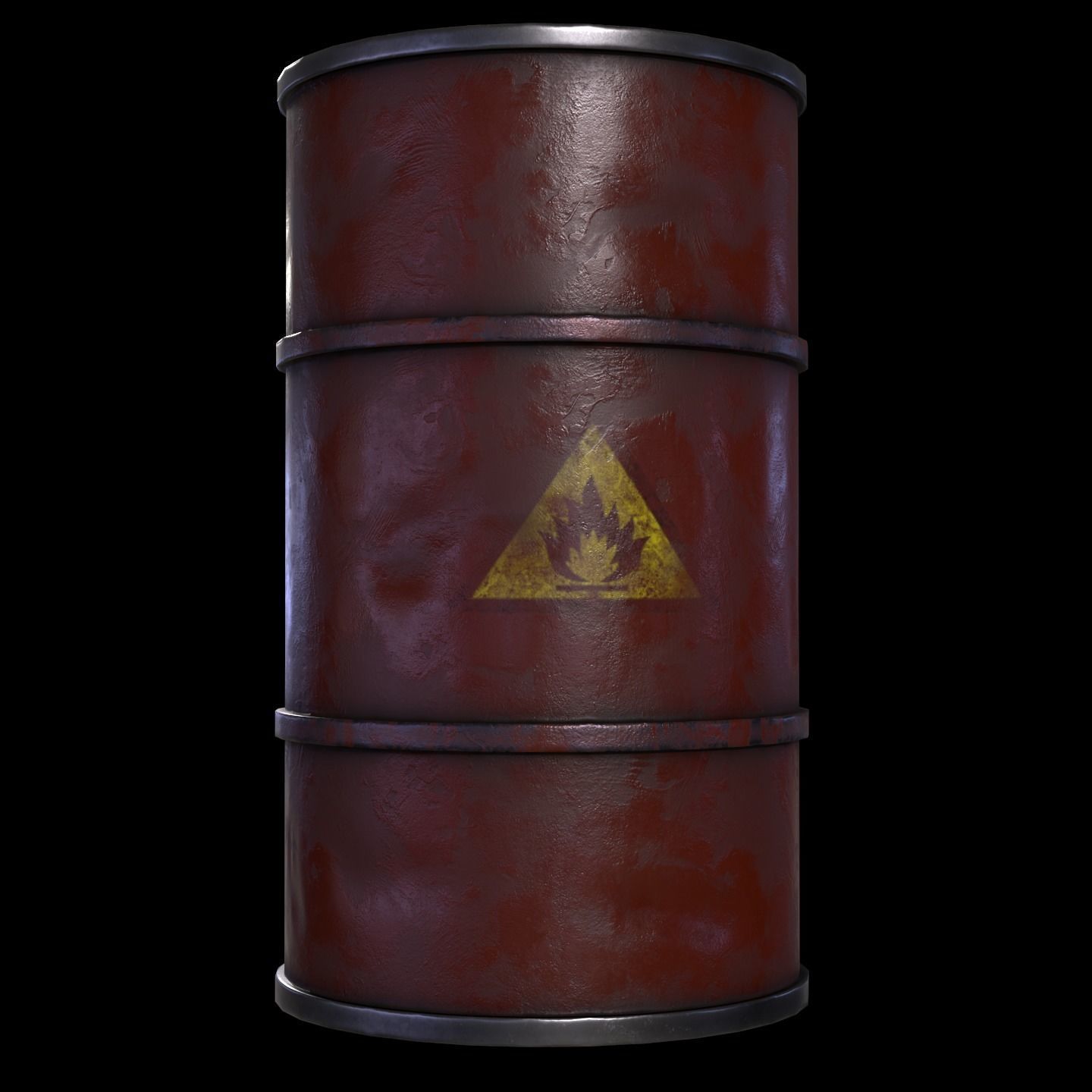 Barrels pack Low-poly 3D model_13