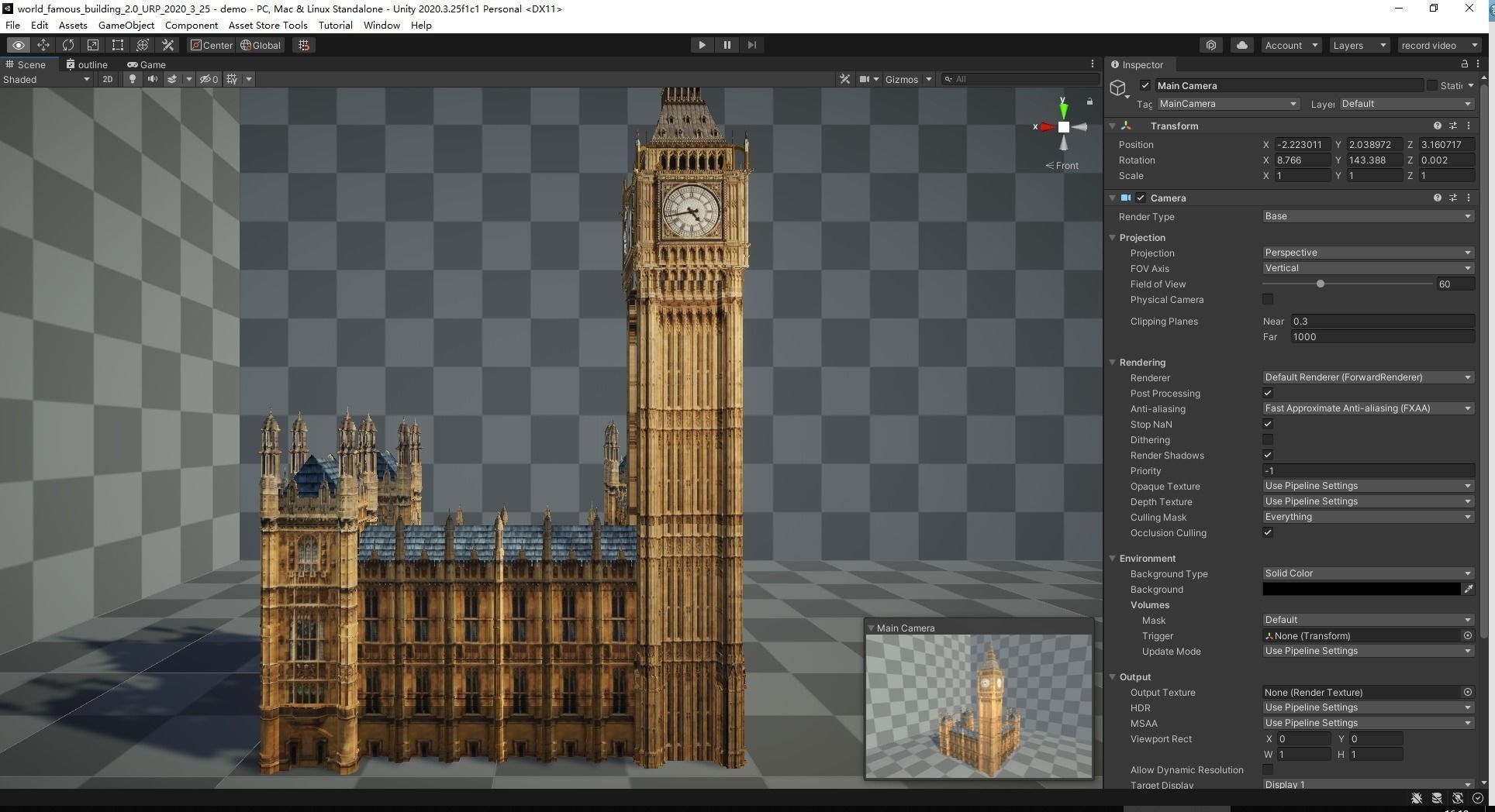 Big Ben Low-poly 3D model_5