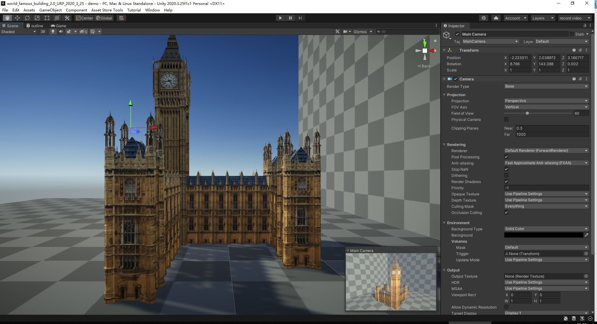 Big Ben Low-poly 3D model_6