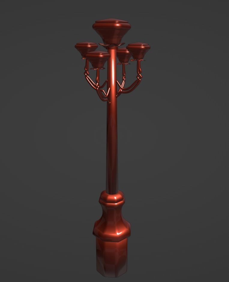 Street light 3D model_4