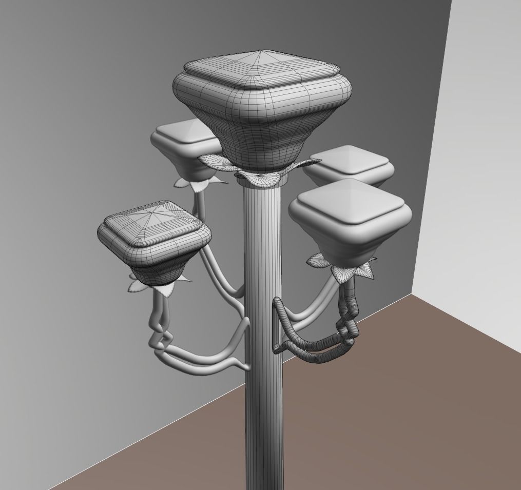 Street light 3D model_3