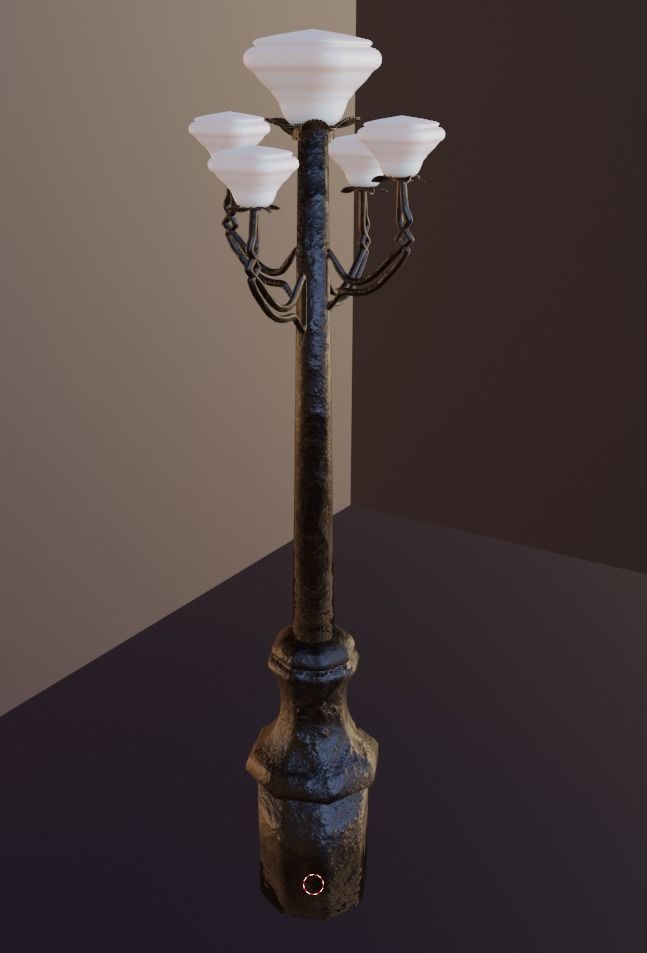 Street light 3D model_9