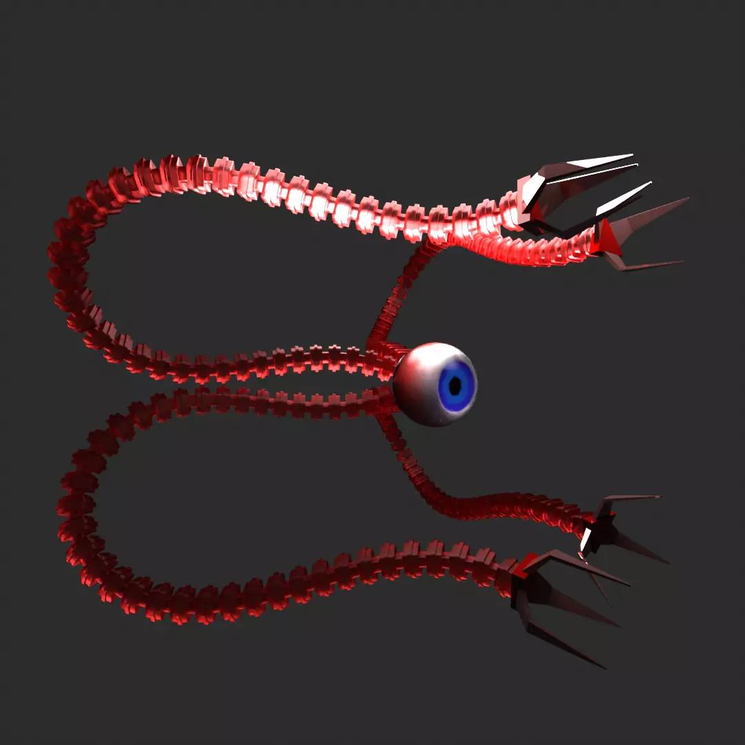the evil eye Low-poly 3D model_0