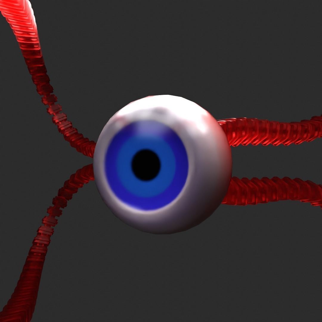 the evil eye Low-poly 3D model_2