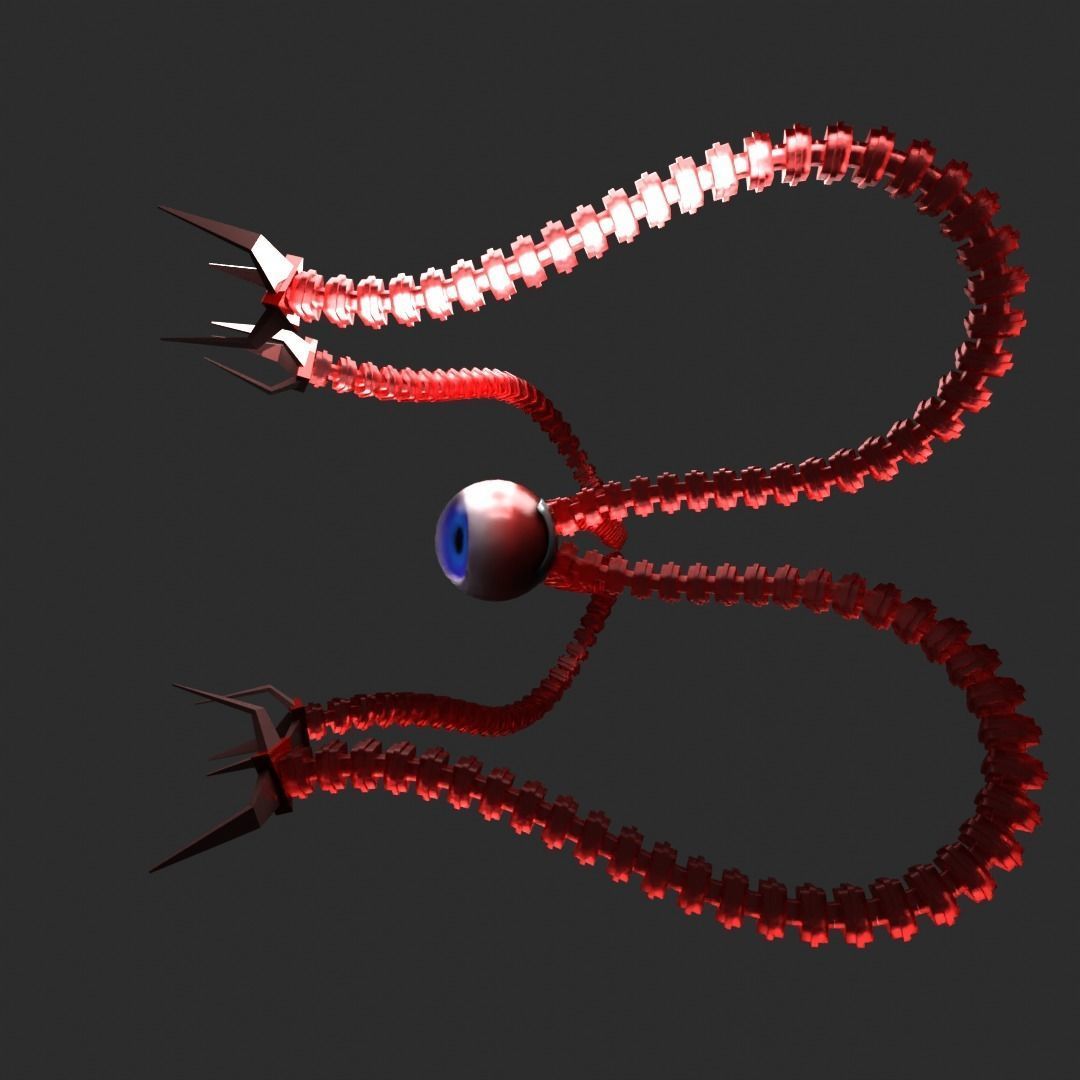 the evil eye Low-poly 3D model_5