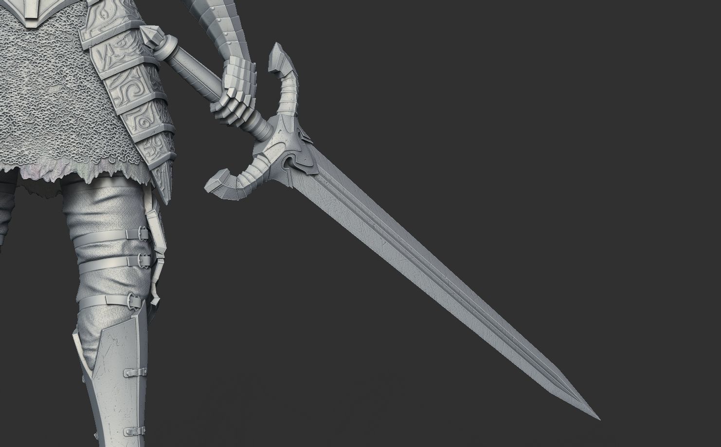 Black Knight - Dark Souls 3D Print 3D print model_40