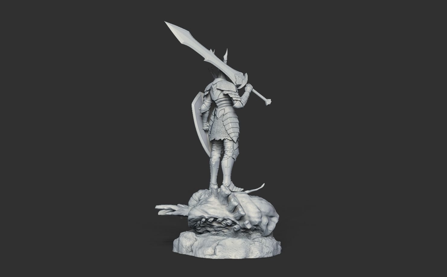 Black Knight - Dark Souls 3D Print 3D print model_23